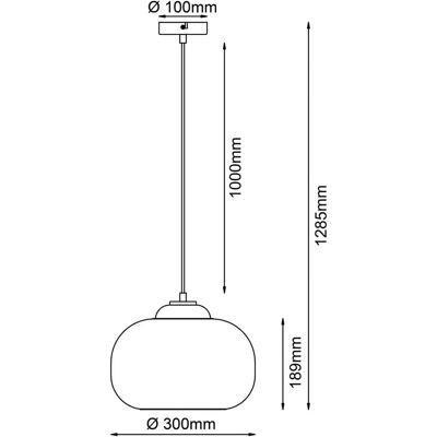 BRILLIANT Blop Pendelleuchte - Glas Metall Verstellbar 128,5cm BRILLIANT Blop Pendelleuchte - Glas Metall Verstellbar 128,5cm