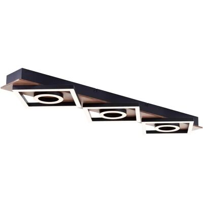 BRILLIANT G80113/76 Dunkles Holz Schwarze Deckenleuchte - Deckenlampe BRILLIANT G80113/76 Dunkles Holz Schwarze Deckenleuchte - Deckenlampe