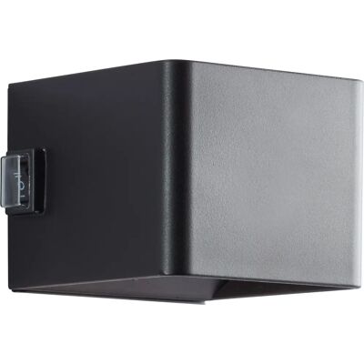 Brilliant ISEO - Oplaadbare wandlamp voor buiten met bewegingssensor - Zwart Brilliant ISEO - Oplaadbare wandlamp voor buiten met bewegingssensor - Zwart