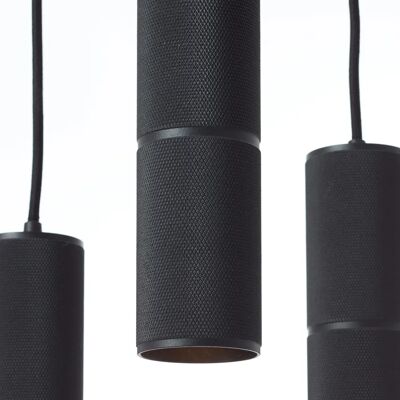 BRILLIANT Marty Pendelleuchte - 3-flammig, 30cm, Sand Schwarz BRILLIANT Marty Pendelleuchte - 3-flammig, 30cm, Sand Schwarz