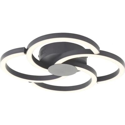 Brilliant Fico Deckenleuchte - 34cm, 3000K, 2300lm, Schwarz Brilliant Fico Deckenleuchte - 34cm, 3000K, 2300lm, Schwarz