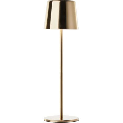 Höffner Akku Tischlampe - 37cm, 300 lm, 3000-6500 K, dimmbar, messing gebürstet Höffner Akku Tischlampe - 37cm, 300 lm, 3000-6500 K, dimmbar, messing gebürstet