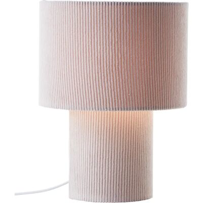 Brilliant Leuchten Tony Beiget Retro Cordstoff Tischlampe - Nachttischlampe Brilliant Leuchten Tony Beiget Retro Cordstoff Tischlampe - Nachttischlampe
