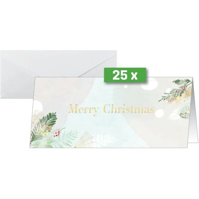 Sigel Karácsonyi Képeslapok Christmas Forest Watercolor - Karácsonyi Képeslapok Sigel Karácsonyi Képeslapok Christmas Forest Watercolor - Karácsonyi Képeslapok