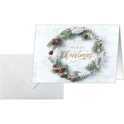 Sigel Weihnachtskarten Weihnachtskranz A6 - Weihnachten Sigel Weihnachtskarten Weihnachtskranz A6 - Weihnachten