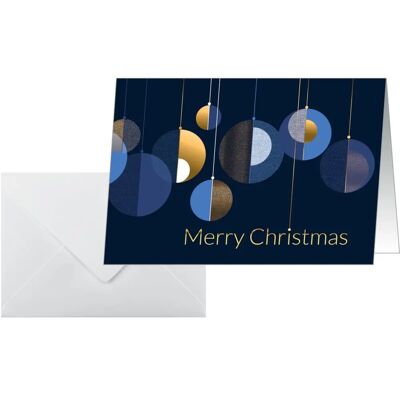 Sigel Christmas Cards A6 250g 25+25 Graphic Christmas Balls Sigel Christmas Cards A6 250g 25+25 Graphic Christmas Balls