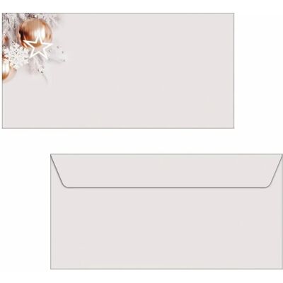Sigel Rose Gold Christmas Envelopes - C6/5, Pack of 50 Sigel Rose Gold Christmas Envelopes - C6/5, Pack of 50