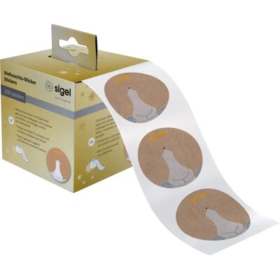 Sigel CS121 - 47x47mm Kraftpapier runda Aufkleber - 200 Stück Sigel CS121 - 47x47mm Kraftpapier runda Aufkleber - 200 Stück