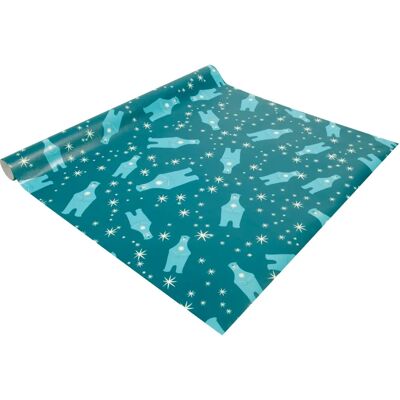 Sigel presentpapper Isbjörn med ljus - 5m x 50cm Sigel presentpapper Isbjörn med ljus - 5m x 50cm