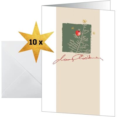 Sigel Weihnachtskarten White Apple - 10 Stk. DIN A6 Sigel Weihnachtskarten White Apple - 10 Stk. DIN A6
