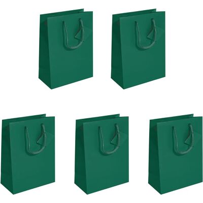 SIGEL Dark Green Gift Bag Set - Medium - 23x17 cm SIGEL Dark Green Gift Bag Set - Medium - 23x17 cm