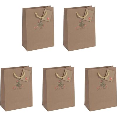 Sigel Kraft Weihnachtsgeschenktasche - Klein mit Äpfeln Sigel Kraft Weihnachtsgeschenktasche - Klein mit Äpfeln