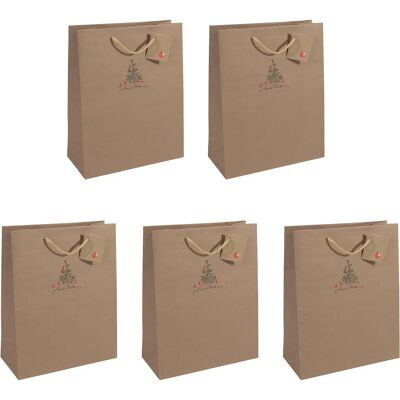 Sigel Geschenktaschen Christmas mit Äpfeln - Geschenkverpackung Sigel Geschenktaschen Christmas mit Äpfeln - Geschenkverpackung