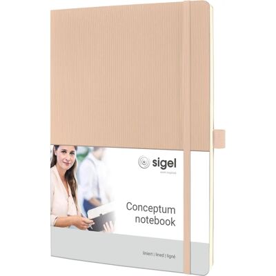 Sigel Modell 97 Blatt Softcover Liniert 80g beige - Notizbuch Sigel Modell 97 Blatt Softcover Liniert 80g beige - Notizbuch