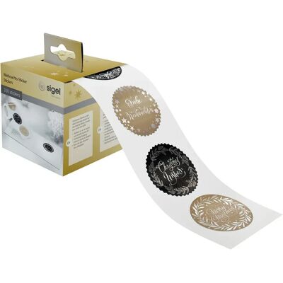 Sigel CS 120 Dekorative Aufkleber - Silber, Gold, Schwarz - 200 Stk Sigel CS 120 Dekorative Aufkleber - Silber, Gold, Schwarz - 200 Stk