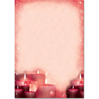 Sigel Weihnachtsbriefpapier Red Candlelight A4, 100 Blatt Sigel Weihnachtsbriefpapier Red Candlelight A4, 100 Blatt