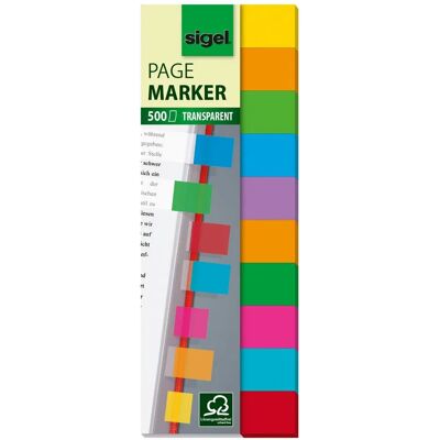 Sigel - HN684 - Multicolore - 12,5 x 44 mm - Film étiquettes Sigel - HN684 - Multicolore - 12,5 x 44 mm - Film étiquettes
