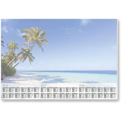 Sigel HO470 Sottobicchiere Spiaggia - Calendario di 3 Anni Sigel HO470 Sottobicchiere Spiaggia - Calendario di 3 Anni