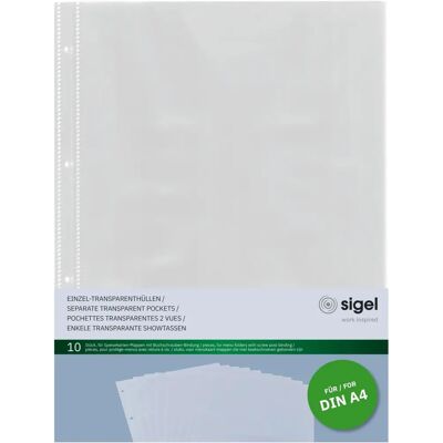 Sigel SM190 Transparent A4 Document Cover Set - Durable & Easy to Clean Sigel SM190 Transparent A4 Document Cover Set - Durable & Easy to Clean