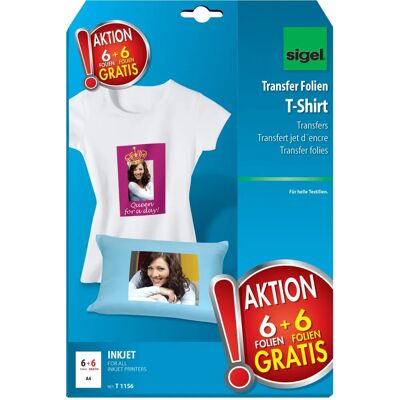 Sigel T1156 Transferpapper för ljusa textilier Sigel T1156 Transferpapper för ljusa textilier