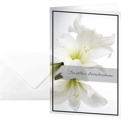 Carte Funerarie Amaryllis Bianca Sigel - Tipo di Funerale Carte Funerarie Amaryllis Bianca Sigel - Tipo di Funerale
