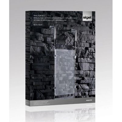 Sigel SE110 Doorzichtige Acryl Bannerstand - Bannerstand Sigel SE110 Doorzichtige Acryl Bannerstand - Bannerstand