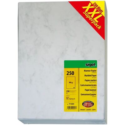 Sigel T1080 Grey Marbled A4 Paper - Printing Paper Sigel T1080 Grey Marbled A4 Paper - Printing Paper