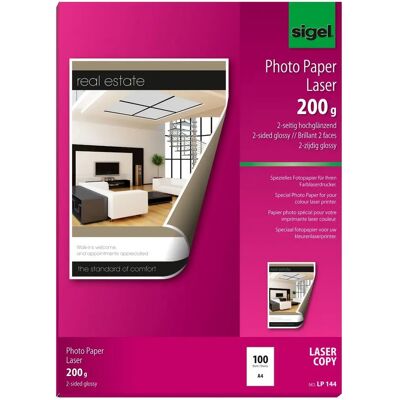 Sigel Carta Fotografica A4 200g Bianco Lucido - Carta Fotografica Sigel Carta Fotografica A4 200g Bianco Lucido - Carta Fotografica