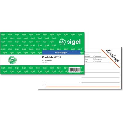 Sigel KF213 Kurznachrichten-Notizblock - 1/3 A4, 100 Blatt Sigel KF213 Kurznachrichten-Notizblock - 1/3 A4, 100 Blatt