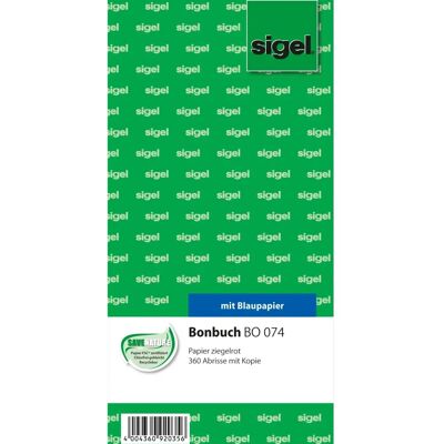 Sigel Bonbuch - 360 listů - Cihlově červená - Poznámkový blok Sigel Bonbuch - 360 listů - Cihlově červená - Poznámkový blok