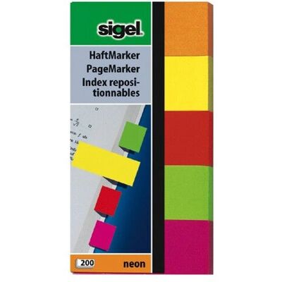 Étiquettes néon auto-adhésives Sigel HN650 - 200 pcs Étiquettes néon auto-adhésives Sigel HN650 - 200 pcs