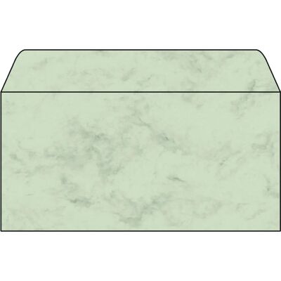 Sacco Marmo Verde Pastello Sigel - DIN lungo - 90g/m² - Confezione da 50 Sacco Marmo Verde Pastello Sigel - DIN lungo - 90g/m² - Confezione da 50