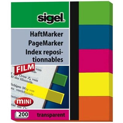 Sigel HN615 Öntapadós címkék - Többszínű, 200 db Sigel HN615 Öntapadós címkék - Többszínű, 200 db