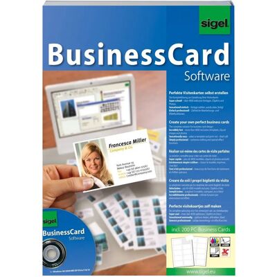 Sigel BusinessCard Software - Einfache Visitenkartengestaltung Sigel BusinessCard Software - Einfache Visitenkartengestaltung