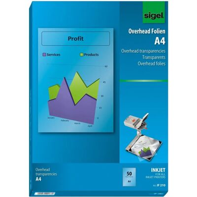 Sigel Modell IF210 Transparente Inkjet-Folie - A4 Sigel Modell IF210 Transparente Inkjet-Folie - A4