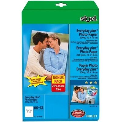 Sigel IP 719 Druckerpapier - Hochglanz-Fotopapier 10x15cm Sigel IP 719 Druckerpapier - Hochglanz-Fotopapier 10x15cm
