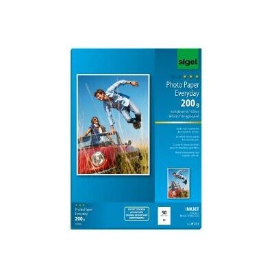 Carta Fotografica Lucida Sigel A4 - 50 Fogli Bianchi Carta Fotografica Lucida Sigel A4 - 50 Fogli Bianchi