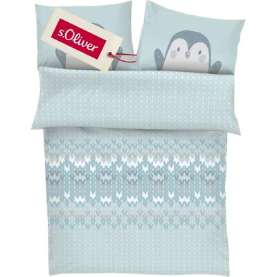 S.OLIVER JUNIOR Pinguin Baby Bettwäsche - Baby Bettwäsche S.OLIVER JUNIOR Pinguin Baby Bettwäsche - Baby Bettwäsche