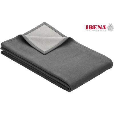 Ibena Cotton Pur Silber Wohndecke Ibena Cotton Pur Silber Wohndecke