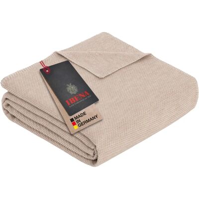 IBENA Charlotte beige Wohndecke - Wohndecken IBENA Charlotte beige Wohndecke - Wohndecken