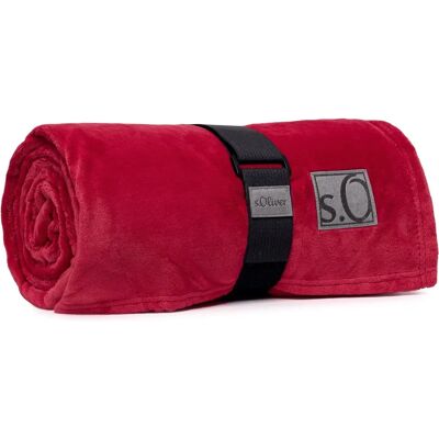 s.Oliver Oro Rote Wolldecke - Wohndecke s.Oliver Oro Rote Wolldecke - Wohndecke