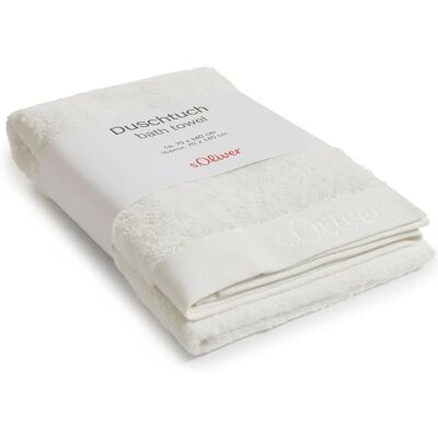 s. Oliver Ecru Baumwoll Duschtuch - Badetuch s. Oliver Ecru Baumwoll Duschtuch - Badetuch