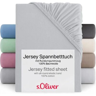 s.Oliver - TABEA - hellgrau - 90-100x200 - Spannbetttuch s.Oliver - TABEA - hellgrau - 90-100x200 - Spannbetttuch