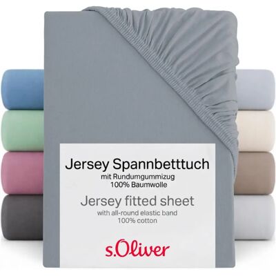 s.Oliver - TABEA - 200x200 - Grau - Fitted sheet s.Oliver - TABEA - 200x200 - Grau - Fitted sheet