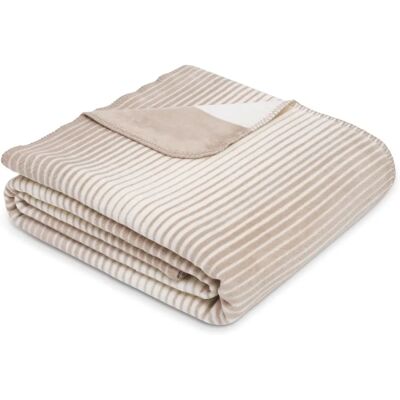 IBENA Glasgow Wende Wohndecke Beige - Jacquard IBENA Glasgow Wende Wohndecke Beige - Jacquard