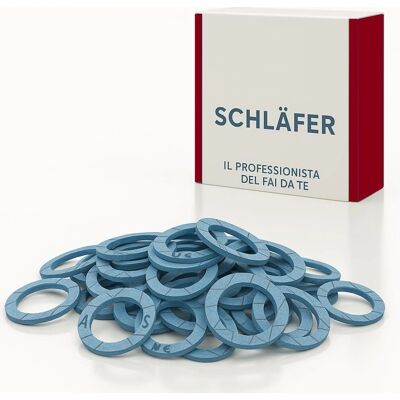 SCHLÄFER 182820 - 1/2" x 2 mm bleu - Jeu de joints - Publicité SCHLÄFER 182820 - 1/2" x 2 mm bleu - Jeu de joints - Publicité