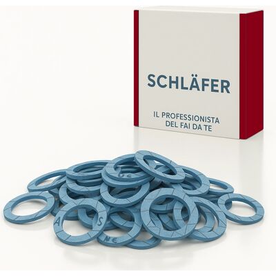 SCHLÄFER - 182830 - 3/4" x 2 mm - Bleu - Gasket - Publicité SCHLÄFER - 182830 - 3/4" x 2 mm - Bleu - Gasket - Publicité
