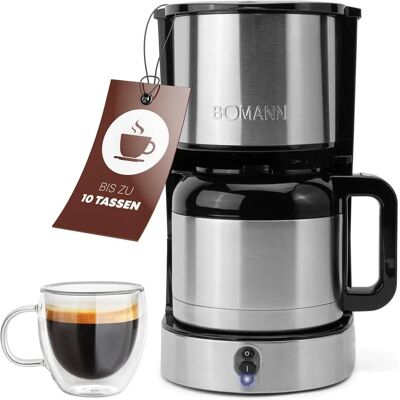 Bomann KA 6066 CB - Argento/Nero - Macchina per caffè filtro Bomann KA 6066 CB - Argento/Nero - Macchina per caffè filtro