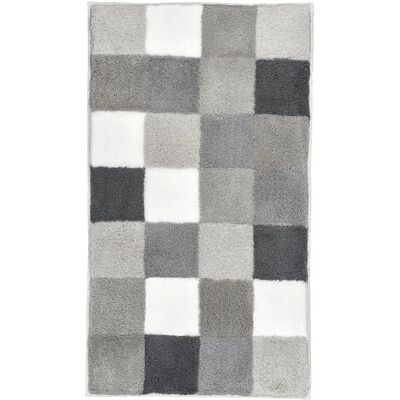 Kleine Wolke Caro Graue rechteckige Badematte - Badteppich Kleine Wolke Caro Graue rechteckige Badematte - Badteppich