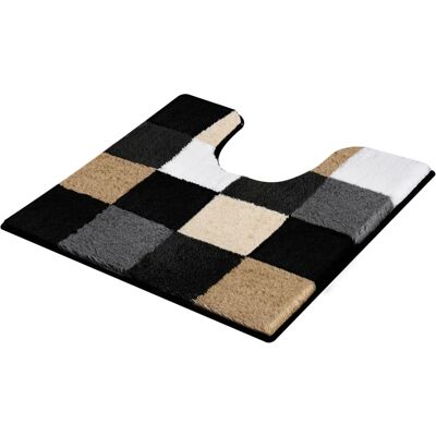 KLEINE WOLKE Caro Schwarze rechteckige Badmatte - Badteppich KLEINE WOLKE Caro Schwarze rechteckige Badmatte - Badteppich